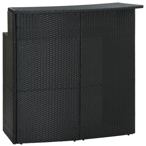 Garten bartisch poly rattan - bartisch,