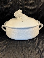 Apilco White Porcelain Covered