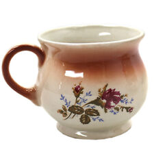Becher 0,35 l - Tasse aus Keramik - Tee- u. Kaffeebecher  mit  Rosen Motiv