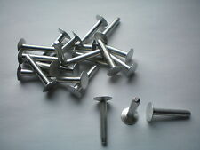 E02-20 Stk.Senkkopfnieten Vollnieten 4 x 30 mm Aluminium Flachkopfnieten