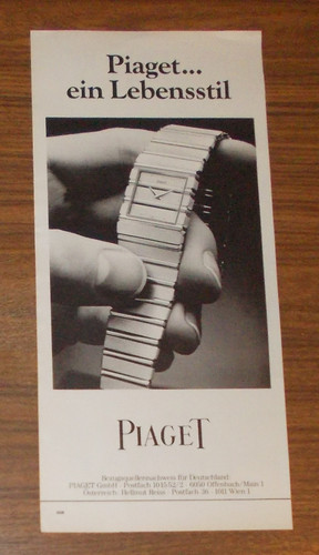 Seltene werbung vintage - werbung, piaget