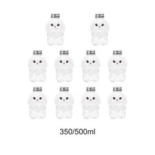 10 leere Saftflaschen in