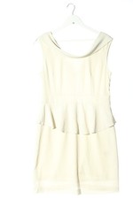 PARK’S BY PARK BRAVO Schößchenkleid Damen Kleid Gr. DE 42 wollweiß Casual-Look