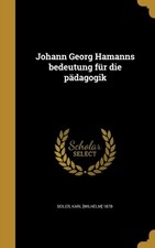 Seiler - Johann Georg Hamanns