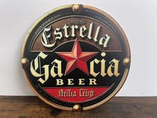 ESTRELLA GALICIA  Blechschild 20cm Bier Pils Werbeschild Retro Vintage.