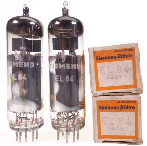 El84 siemens matched - 2x, pair