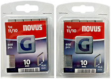 2x 600 Tackerklammern Novus Typ G 10mm 10 x 10,6 mm Heftklammern # 042-0386