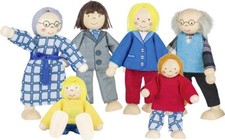 Biegepuppen city familie holz - biegepuppen,