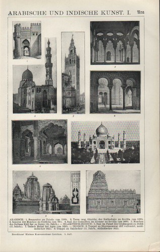 Lithografie 1910 arabische - lithografie,