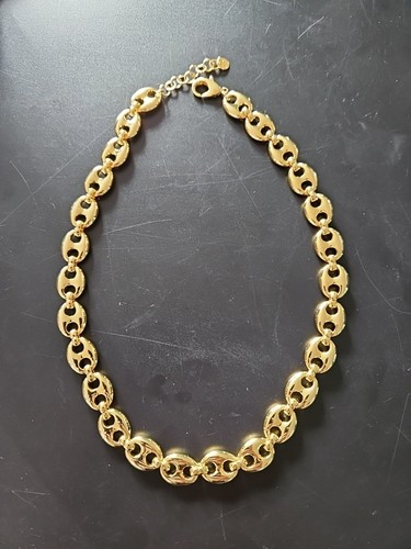 Collier gelb vergoldet - collier,