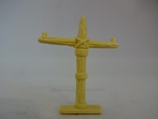 Miniatur / Beigefarbiges Jesus Kreuz