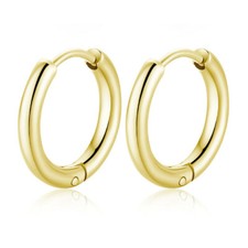 1 oder 3 Paar Creolen Rund 8-20 mm INNENDURCHMESSER Edelstahl Damen Herren