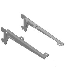 10300-00023= Winkelträger Li + Re T180 mm weißalu RA 50 Element System B-Ware