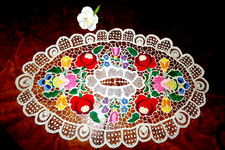 Läufer oval 48x30cm