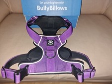 BullyBillows Hundegeschirr Größe L – Farbe Lila, Reflektierend, Robust