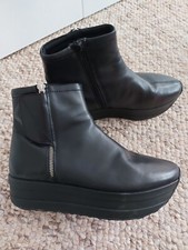 Vagabond Stiefeletten Gr. 39 schwarz Plateau Leder