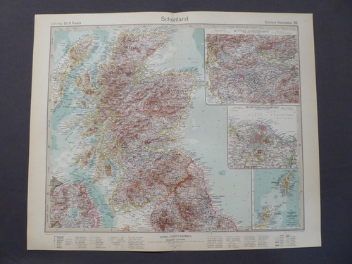 Landkarte stieler schottland - landkarte,