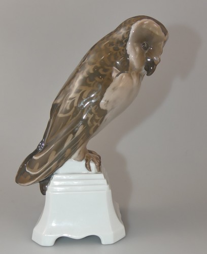 Rosenthal figur eule auf - figur,