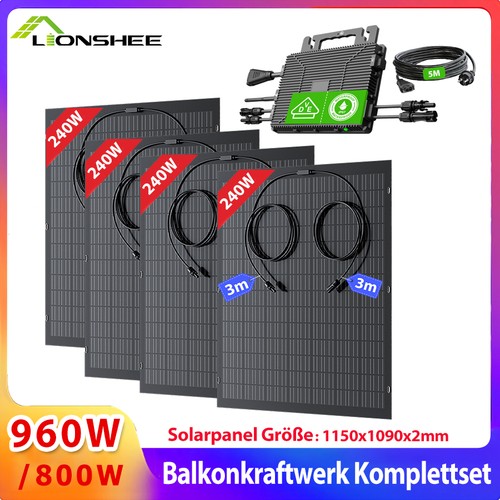 Lionshee balkonkraftwerk 960w - lionshee, balkonkraftwerk--960w