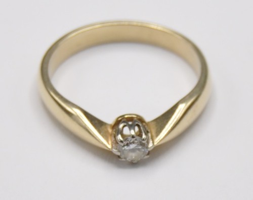 Solitär diamant brillant - brillant, ring