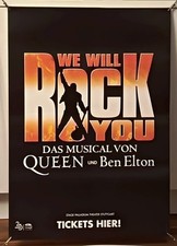 Musical Poster  WE WILL ROCK YOU  Musical  QUEEN  84x59cm  Stuttgart  *TOP*