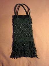 Makramee-Abendtasche um 1930