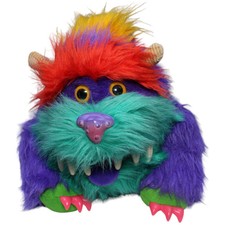 Vintage AmToy My Monster Pet, lila Handpuppe 30cm Gebraucht Monster