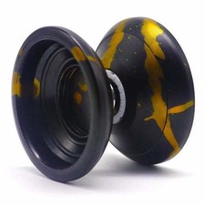 Professional Alloy YoYo Windrunner - schwarz Profi JoJo Freilauf Kugellager S...
