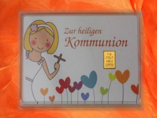 Kommunion mädchen gold - kommunion,