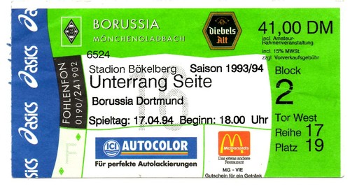 Ticket borussia - bl,