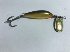 Alter Blue Fox Super Vibrax Minnow #1 Gold/Schwarz, Sammler, Vintage, RAR