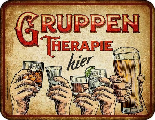 Bier schild gruppen - bier-schild, gruppen-therapie