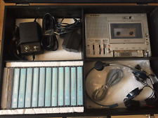 SANYO Sprachstudienrecorder M-A5LL komplett im Koffer LINGUAPHONE Progamm 1-10