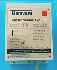Titan 208 Booster, Transformator Universal 64 VA 4 A, Kraftwerk, geprüft,