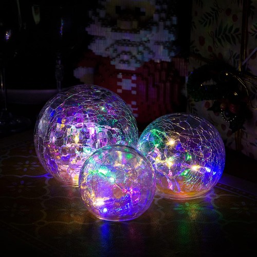 Led glaskugel lichterketten - glaskugel,