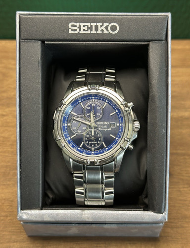 Seiko solar quarz chronograph - seiko,