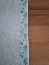 1 m Leinenband mit hellblauen