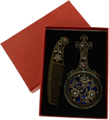 Vintage kamm und spiegel - und, set