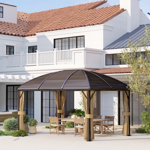 Outsunny pavillon mit - pavillon, hardtop