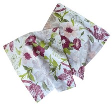 DEPOT 2 Stück Kissenbezug Deko Kissen Bezug ? 45x41,5 cm weiß Blüten? Blumen