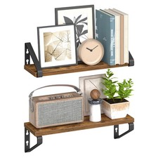 VASAGLE Wandregal,  2er Set, Regalbrett, 40/60 cm,10kg belastbar LWSDE042/62