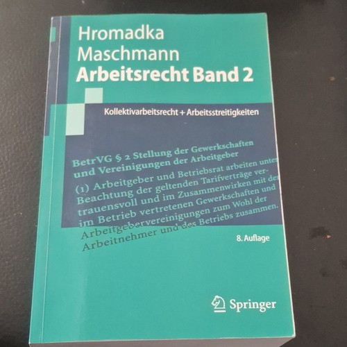 Springer arbeitsrecht band - arbeitsrecht, 2