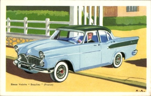 Künstler simca vedette - ak,