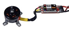 arkai´s 30er BL-Motor Mr.Brown 1250 KV & 20 A Regler im SET