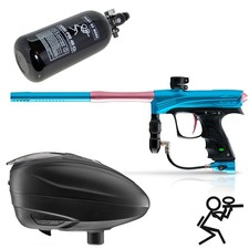 DYE RIZE CZR Paintball Markierer Set Teal Pink Cal 68 inkl 0,8l Tank und LT-R