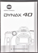 Minolta Dynax 40 Bedienungsanleitung