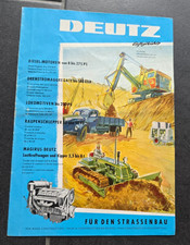 DEUTZ Programm Lokomotiven LKW Schlepper Traktor Engine 04.1956 Prospekt