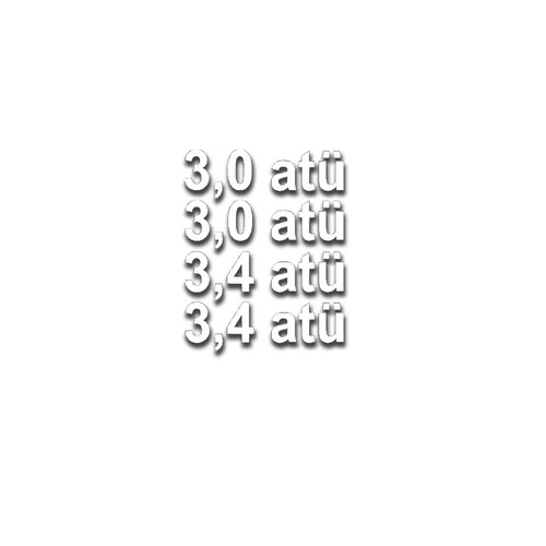 Reifendruck atü sticker set - sticker,