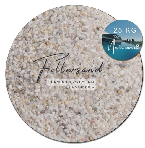 25kg weißer filtersand - weißer,