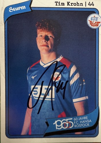 Autogrammkarte tim krohn - autogrammkarte,